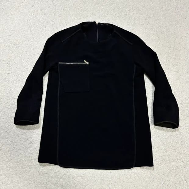 시스템 긴팔티 블랙 여성