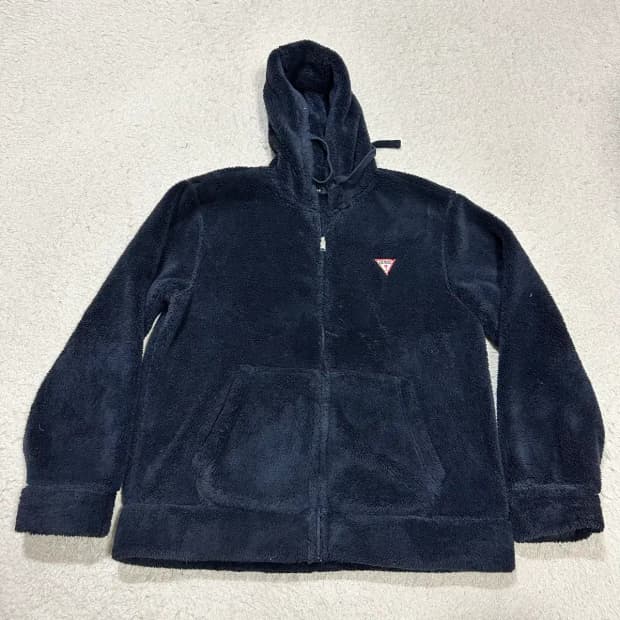 게스 후리스 집업 XL