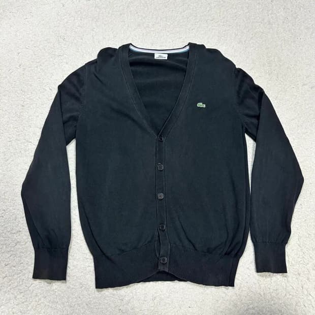 라코스테 가디건 블랙 95