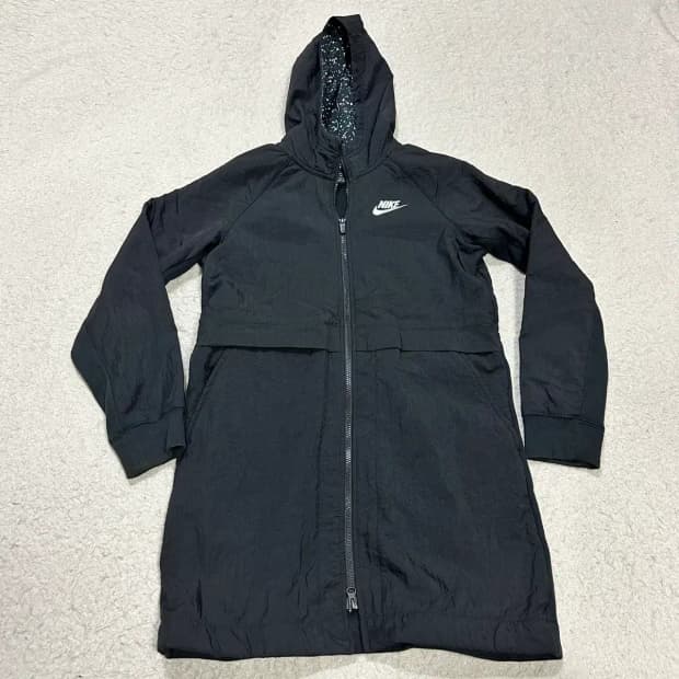 나이키 블랙 후드 롱 바람막이 기모 여성 추천