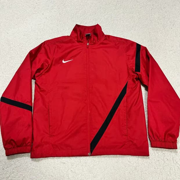 나이키 바람막이 자켓 레드 L 100