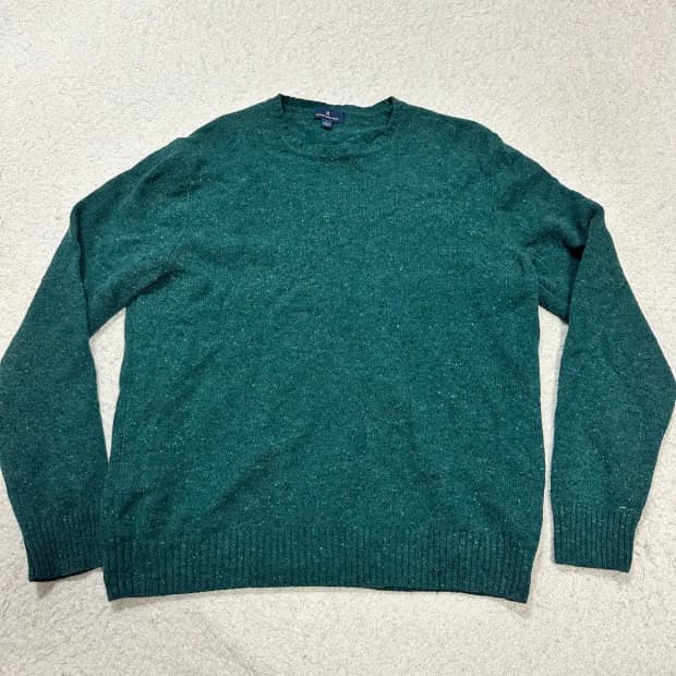브룩스브라더스 그린 라운드넥 니트 L