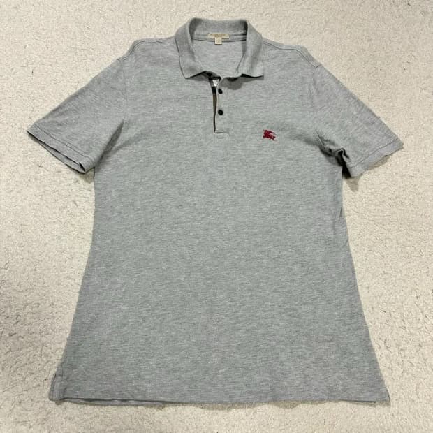 버버리 반팔 카라티 L