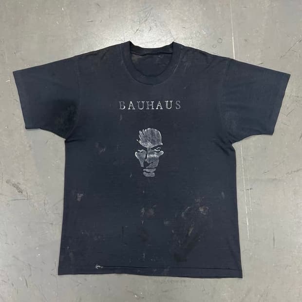 빈티지 80s Bauhaus 티셔츠