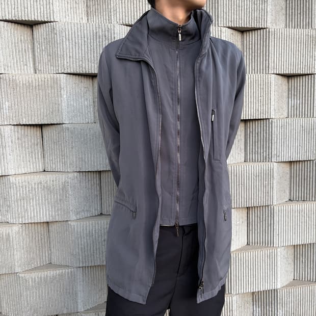 90s armani collezioni dual layer coat