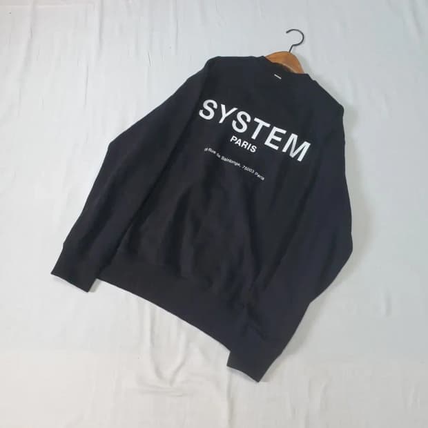 시스템 23fw 파리 맨투맨