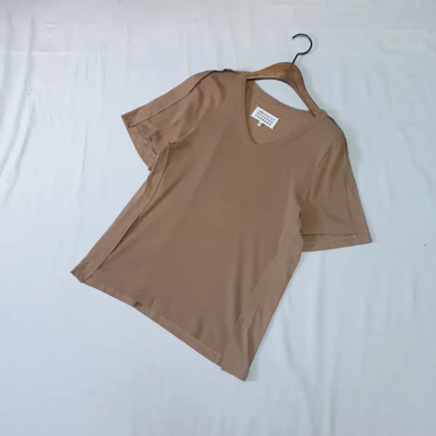 메종마르지엘라 브이넥 반팔 티셔츠 여성S