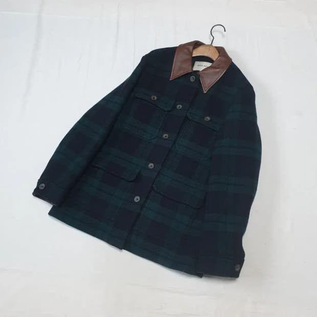앤유 23fw 타단체크 울 자켓