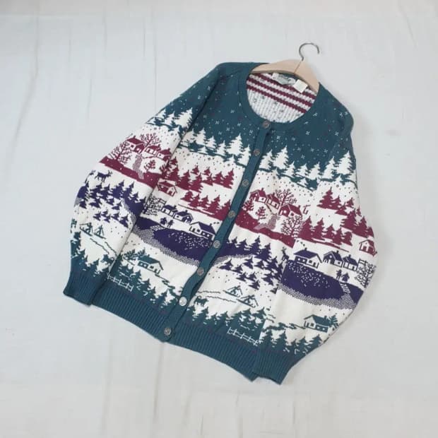 northern 크리스마스 니트 가디건