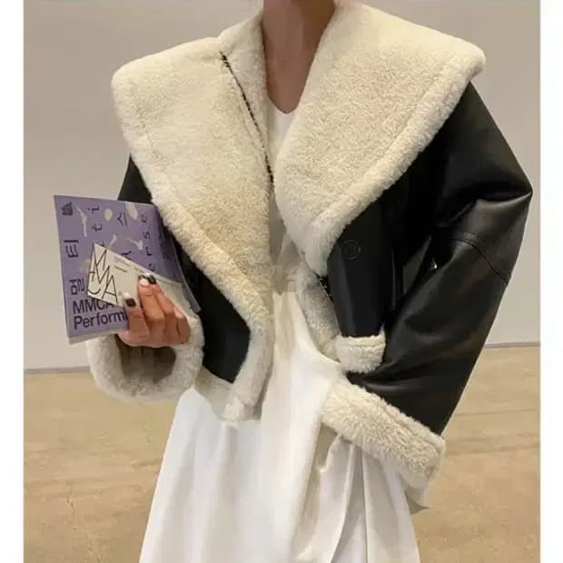 메이빈스 프렌 레더 무스탕
