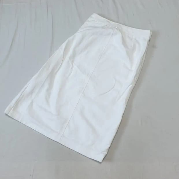랑방컬렉션 20fw 화이트 코튼 스커트