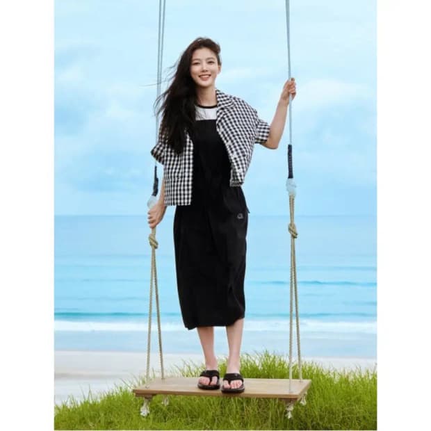 노르디스크 스트레치 나일론 원피스