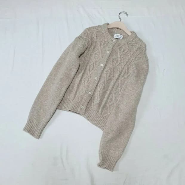 보카바카 케이블 울니트 가디건