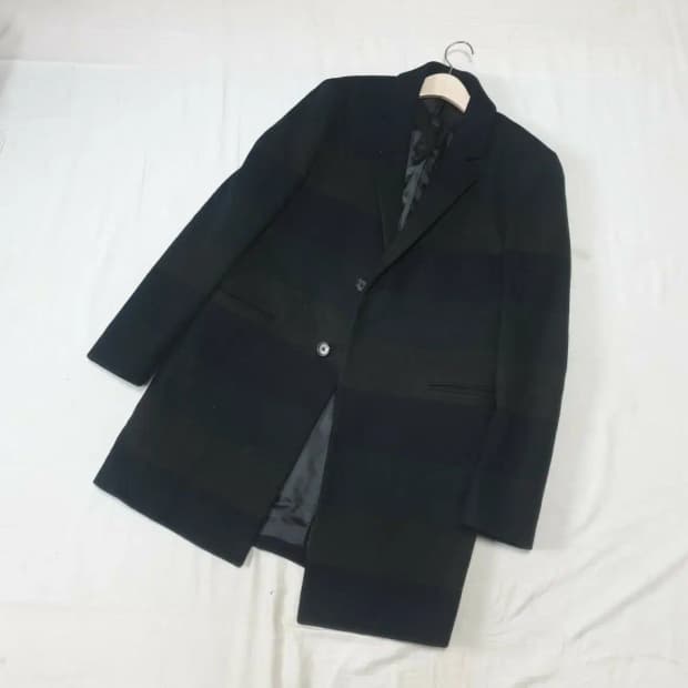 시스템옴므 멀티컬러 울 코트