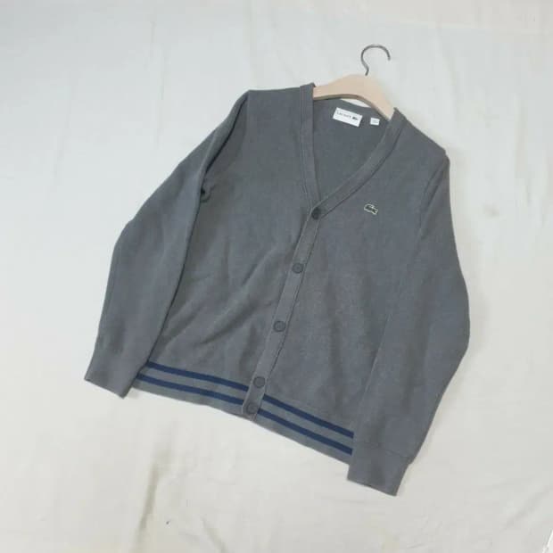 라코스테 챠콜 가디건