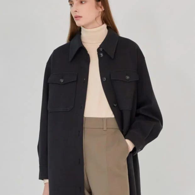 콜라보토리 셔츠 코트 새상품