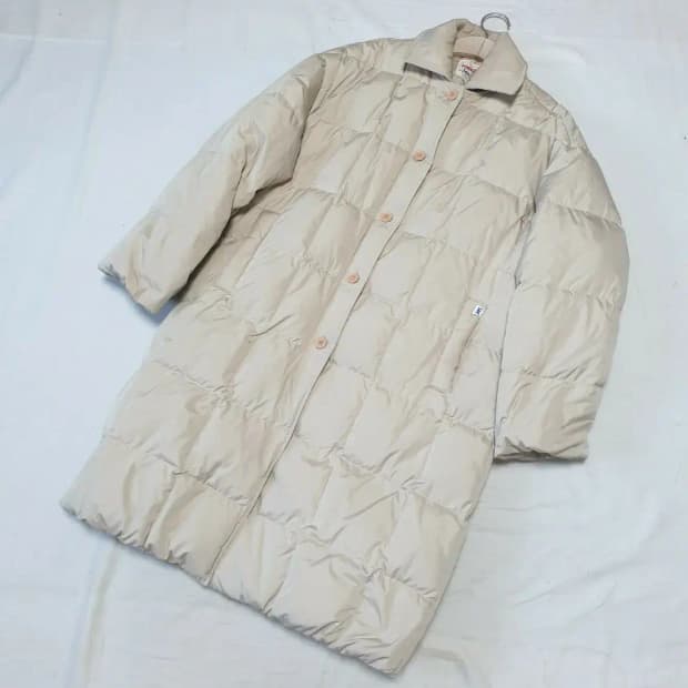 리 스톰라이더 베이지 다운 롱패딩