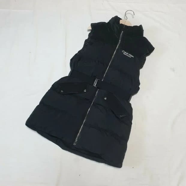 캘빈클라인 24fw 퍼포먼스 벨티드 패딩 조끼 여성