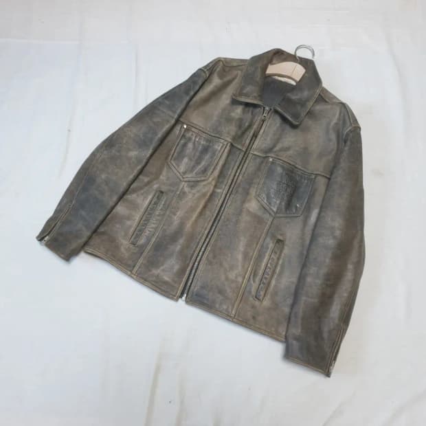 마리떼프랑소와저버 00s 소가죽 레더 자켓