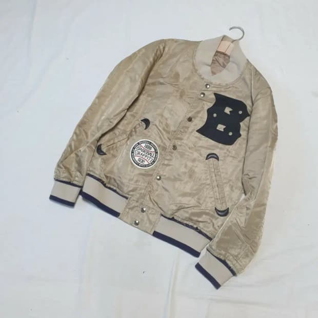 soe 바스켓 빈티지라인 바시티 자켓