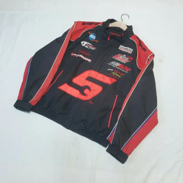 스냅온 빈티지 레이싱 자켓