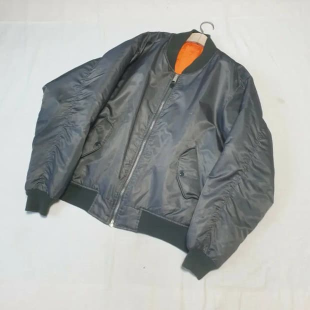 로스코 ma-1 건메탈 항공점퍼 2XL