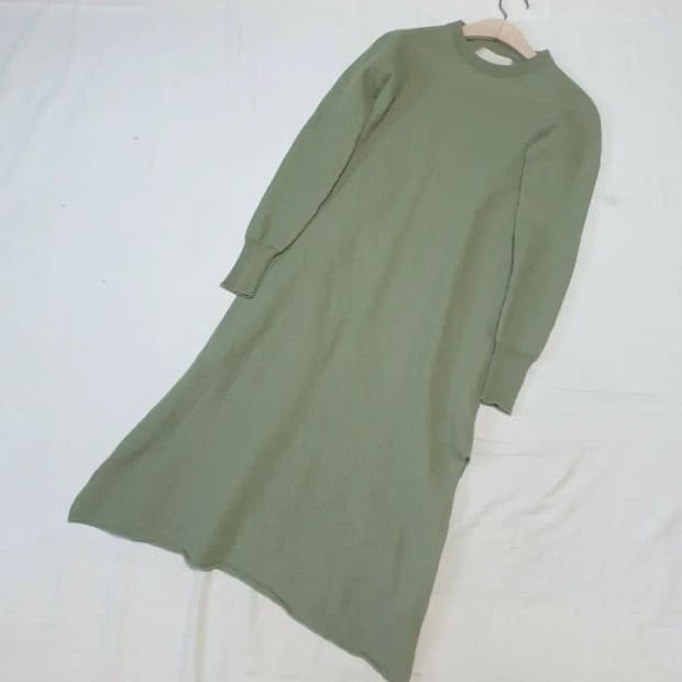 스튜디오니콜슨 옆트임 울 원피스