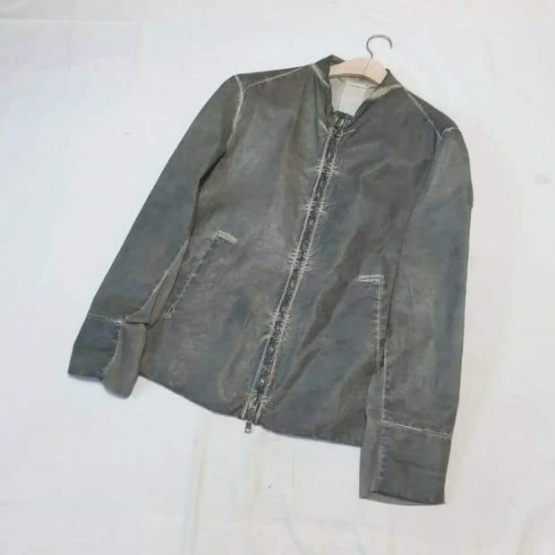 트랜짓 가먼트다잉 램스킨 자켓