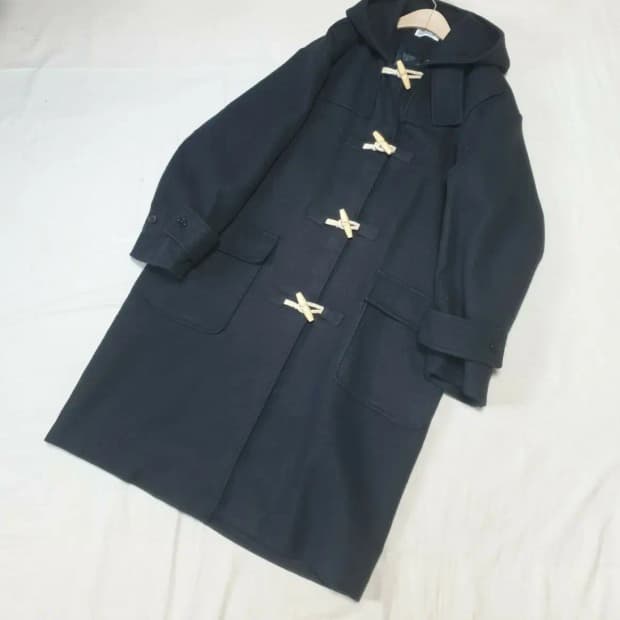 파르티멘토 네이비 멜톤 더플 코트