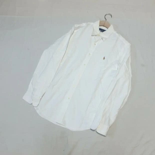 폴로 화이트 옥스퍼드 셔츠