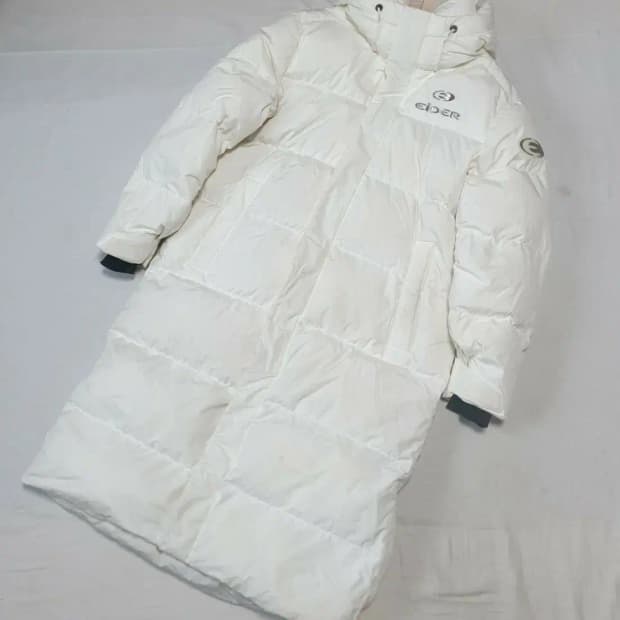 아이더 화이트 구스다운 롱패딩