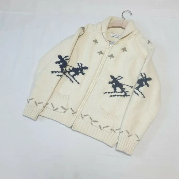 러브앤쇼 코위찬 니트 집업