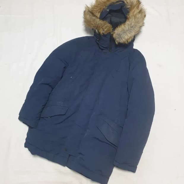 라코스테 네이비 스노클 다운 파카 패딩