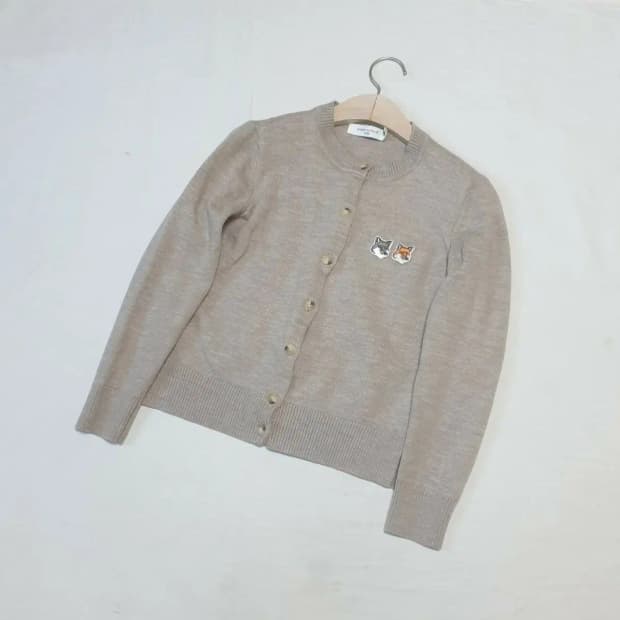 메종키츠네 더블폭스 가디건 여성 M