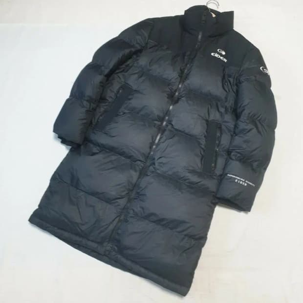 아이더 구스다운 블랙 롱패딩