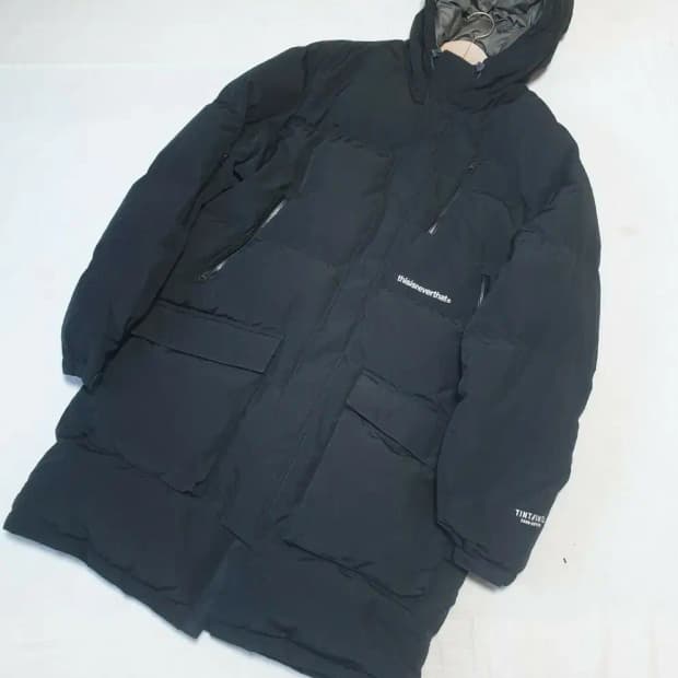 디스이즈네버댓 블랙 다운 롱패딩