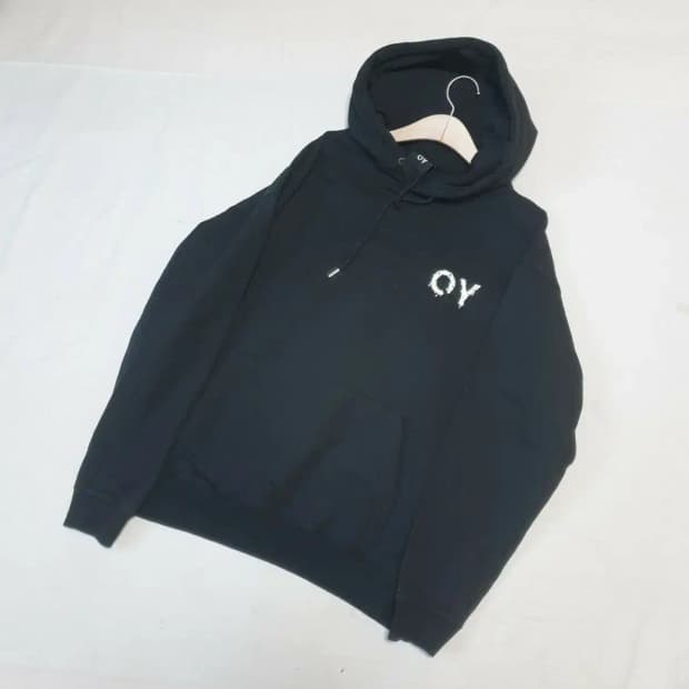 오와이 블랙 헤비 후드