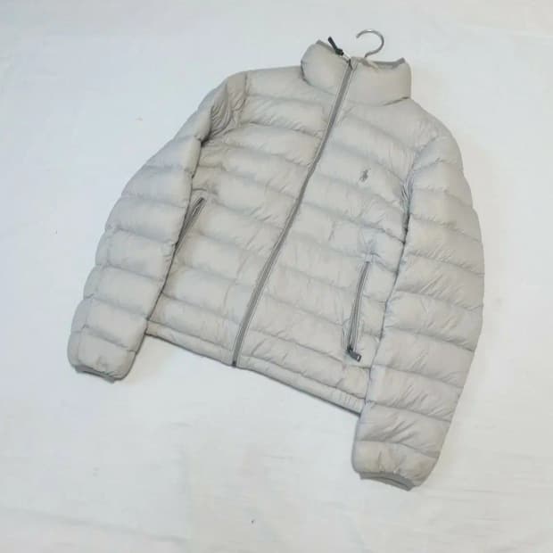 폴로 실버그레이 패커블 경량 패딩 여성M