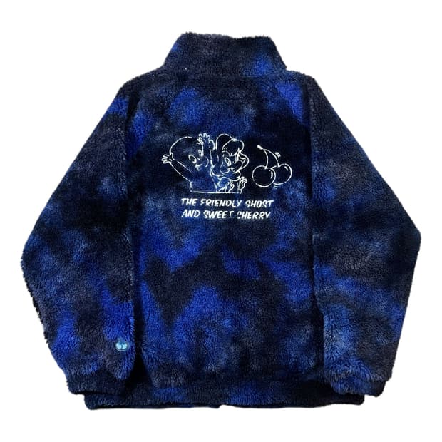 키르시 x 캐스퍼 빅로고 플리스 집업 자켓