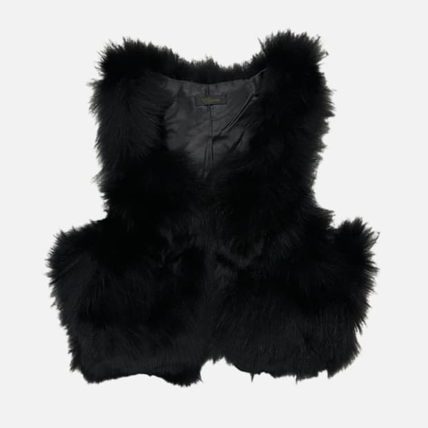 BARAK real fox fur vest