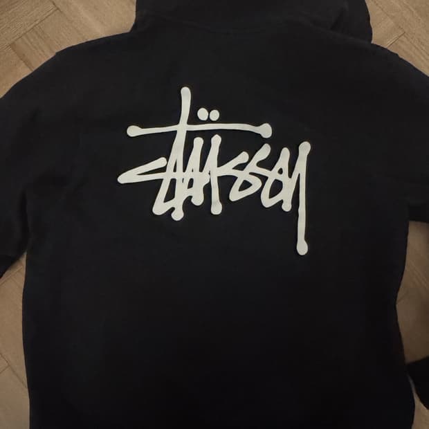 스투시 백로고 후드집업 M