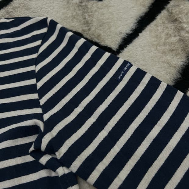 [M]세인트제임스 스트라이프 긴팔/짙은네이비