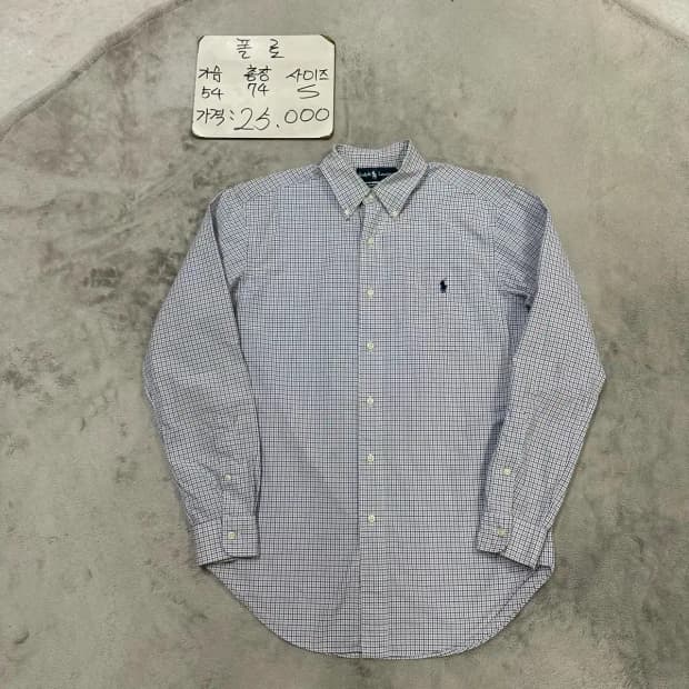 폴로 체크 남방 S