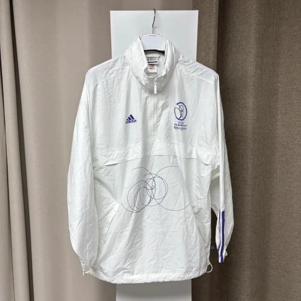 아디다스 2002 한일월드컵 우븐 아노락 웜업 M