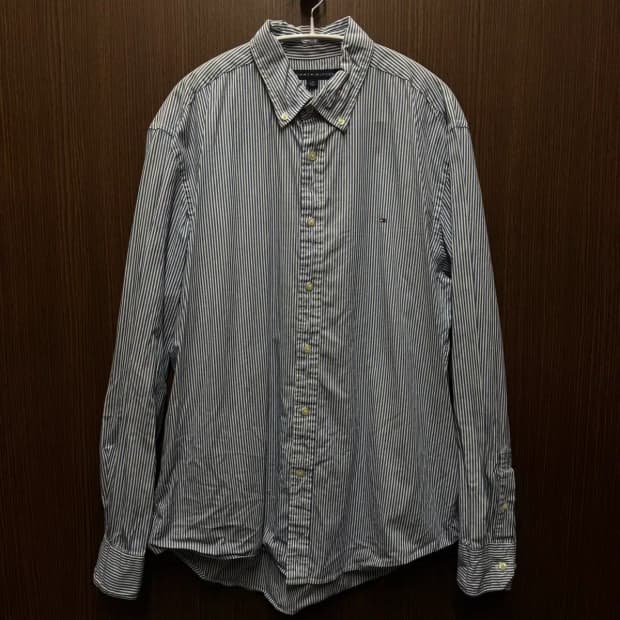 타미힐피거 스트라이프 남방 L