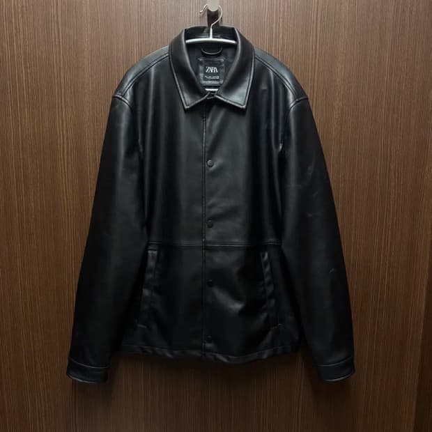 자라 레더 자켓 L