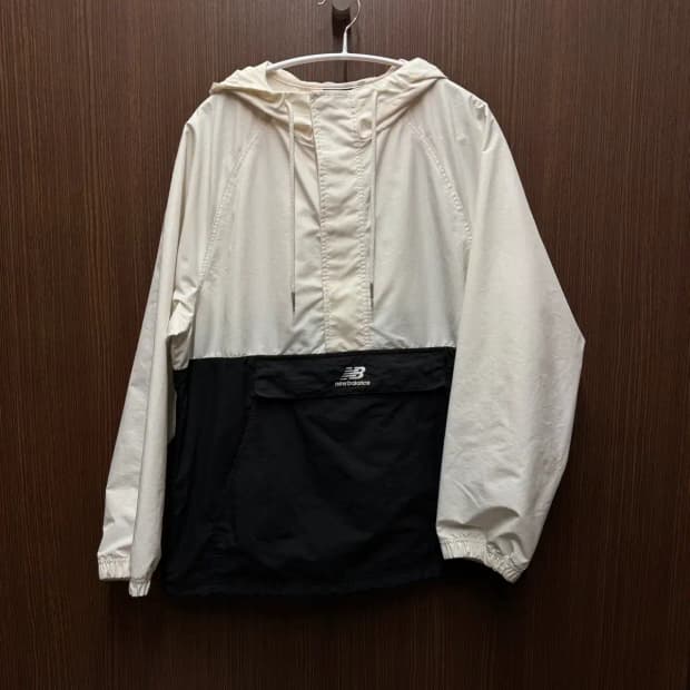 뉴발란스 우븐 아노락 후드 M