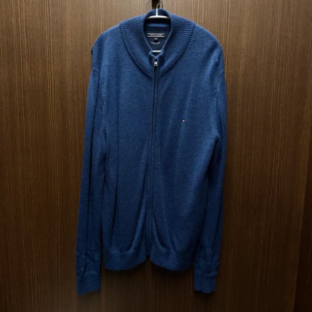 타미힐피거 니트 집업 XXL