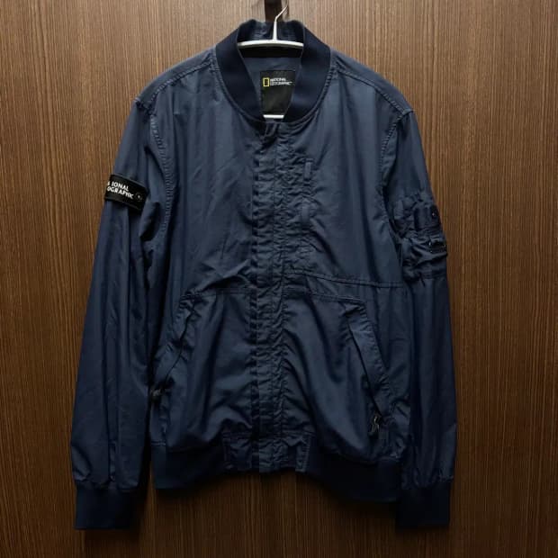 내셔널지오그래픽 와펜 블루종 자켓 M