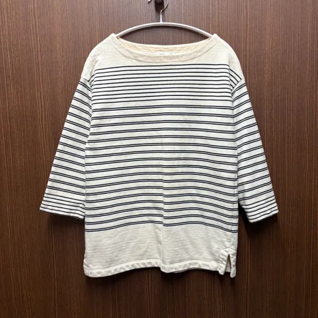 VINCE 빈스 스트라이프 티 S (여성)